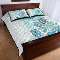 Christmas Aloha Hawaii Tiki Quilt Bed Set Hibiscus Summer Colors - Polynesian Pride