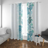 Christmas Aloha Hawaii Tiki Window Curtain Hibiscus Summer Colors - Polynesian Pride