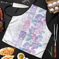 Christmas Aloha Hawaii Tiki Apron Hibiscus Winter Colors LT7 Lavender - Polynesian Pride