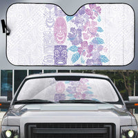 Christmas Aloha Hawaii Tiki Auto Sun Shade Hibiscus Winter Colors LT7 Lavender - Polynesian Pride
