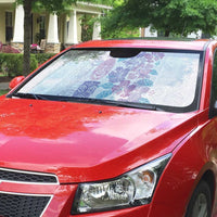 Christmas Aloha Hawaii Tiki Auto Sun Shade Hibiscus Winter Colors LT7 - Polynesian Pride