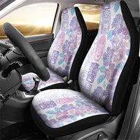Christmas Aloha Hawaii Tiki Car Seat Cover Hibiscus Winter Colors - Polynesian Pride