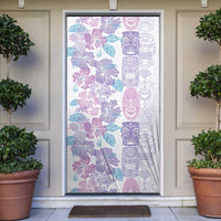 Christmas Aloha Hawaii Tiki Door Cover Hibiscus Winter Colors LT7 Lavender - Polynesian Pride
