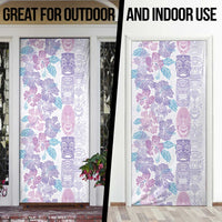Christmas Aloha Hawaii Tiki Door Cover Hibiscus Winter Colors LT7 - Polynesian Pride