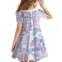 Christmas Aloha Hawaii Tiki Family Matching Tank Maxi Dress and Hawaiian Shirt Hibiscus Winter Colors - Polynesian Pride