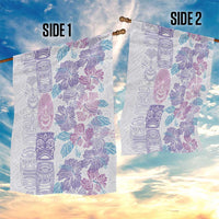 Christmas Aloha Hawaii Tiki Garden Flag Hibiscus Winter Colors - Polynesian Pride