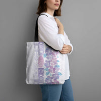 Christmas Aloha Hawaii Tiki Tote Bag Hibiscus Winter Colors LT7 - Polynesian Pride
