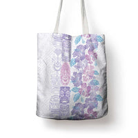 Christmas Aloha Hawaii Tiki Tote Bag Hibiscus Winter Colors LT7 - Polynesian Pride