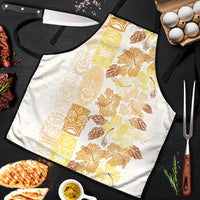 Christmas Aloha Hawaii Tiki Apron Hibiscus Autumn Colors LT7 Yellow - Polynesian Pride