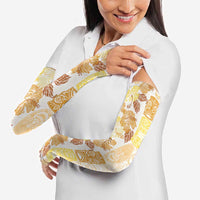 Christmas Aloha Hawaii Tiki Arm Sleeves Hibiscus Autumn Colors - Polynesian Pride