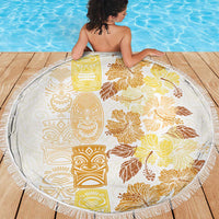 Christmas Aloha Hawaii Tiki Beach Blanket Hibiscus Autumn Colors LT7 - Polynesian Pride