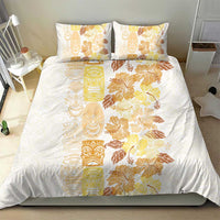 Christmas Aloha Hawaii Tiki Bedding Set Hibiscus Autumn Colors - Polynesian Pride