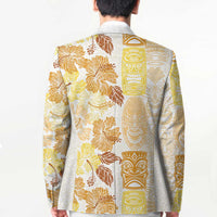 Christmas Aloha Hawaii Tiki Blazer Hibiscus Autumn Colors - Polynesian Pride
