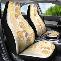 Christmas Aloha Hawaii Tiki Car Seat Cover Hibiscus Autumn Colors - Polynesian Pride