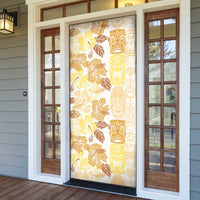 Christmas Aloha Hawaii Tiki Door Cover Hibiscus Autumn Colors LT7 - Polynesian Pride