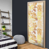 Christmas Aloha Hawaii Tiki Door Cover Hibiscus Autumn Colors LT7 - Polynesian Pride