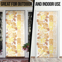 Christmas Aloha Hawaii Tiki Door Cover Hibiscus Autumn Colors LT7 - Polynesian Pride