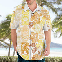Christmas Aloha Hawaii Tiki Hawaiian Shirt Hibiscus Autumn Colors - Polynesian Pride