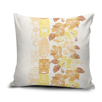 Christmas Aloha Hawaii Tiki Pillow Cover Hibiscus Autumn Colors LT7 Yellow - Polynesian Pride