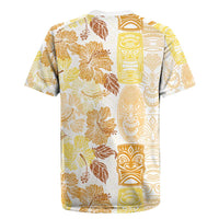 Christmas Aloha Hawaii Tiki Rugby Jersey Hibiscus Autumn Colors LT7 - Polynesian Pride