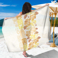 Christmas Aloha Hawaii Tiki Sarong Hibiscus Autumn Colors - Polynesian Pride