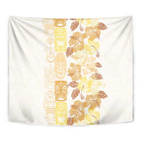 Christmas Aloha Hawaii Tiki Tapestry Hibiscus Autumn Colors - Polynesian Pride