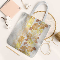 Christmas Aloha Hawaii Tiki Tote Bag Hibiscus Autumn Colors LT7 White Strap One Size Yellow - Polynesian Pride