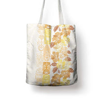 Christmas Aloha Hawaii Tiki Tote Bag Hibiscus Autumn Colors LT7 - Polynesian Pride