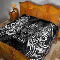 Custom New Zealand Rugby Quilt 2023 World Cup Aotearoa Haka Face LT7 - Polynesian Pride