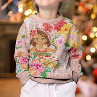 Aloha Hawaii Kid Ugly Christmas Sweater Kawaii Mele Kalikimaka - Pastel Fever