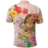 Aloha Hawaii Polo Shirt Kawaii Mele Kalikimaka - Pastel Fever LT7 - Polynesian Pride