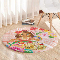Aloha Hawaii Round Carpet Kawaii Mele Kalikimaka - Pastel Fever LT7 - Polynesian Pride