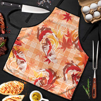 Orange Palaka Hawaii Aloha Apron Koi Pond Mix Japanese Maple - Polynesian Pride