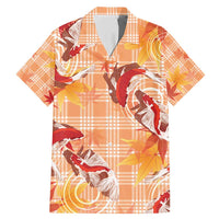 Orange Palaka Hawaii Aloha Family Matching Mermaid Dress and Hawaiian Shirt Koi Pond Mix Japanese Maple - Polynesian Pride