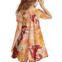 Orange Palaka Hawaii Aloha Family Matching Tank Maxi Dress and Hawaiian Shirt Koi Pond Mix Japanese Maple LT7 - Polynesian Pride
