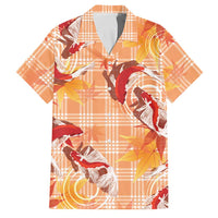 Orange Palaka Hawaii Aloha Family Matching Tank Maxi Dress and Hawaiian Shirt Koi Pond Mix Japanese Maple LT7 Dad's Shirt - Short Sleeve Orange - Polynesian Pride
