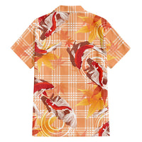 Orange Palaka Hawaii Aloha Family Matching Tank Maxi Dress and Hawaiian Shirt Koi Pond Mix Japanese Maple LT7 - Polynesian Pride