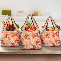 Orange Palaka Hawaii Aloha Grocery Bag Koi Pond Mix Japanese Maple - Polynesian Pride