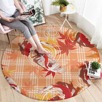 Orange Palaka Hawaii Aloha Round Carpet Koi Pond Mix Japanese Maple - Polynesian Pride