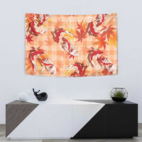 Orange Palaka Hawaii Aloha Tapestry Koi Pond Mix Japanese Maple - Polynesian Pride