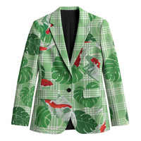 Lime Palaka Hawaii Aloha Blazer Koi Pond Mix Monstera - Polynesian Pride