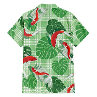 Lime Palaka Hawaii Aloha Hawaiian Shirt Koi Pond Mix Monstera LT7 - Polynesian Pride