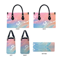 Aloha Hawaii Floral Tapa Leather Bag Patchwork Pastel Candy LT7 - Polynesian Pride