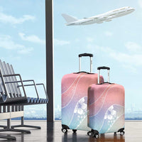 Aloha Hawaii Floral Tapa Luggage Cover Patchwork Pastel Candy - Polynesian Pride