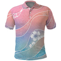 Aloha Hawaii Floral Tapa Polo Shirt Patchwork Pastel Candy LT7 Pastel - Polynesian Pride