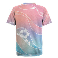 Aloha Hawaii Floral Tapa Rugby Jersey Patchwork Pastel Candy LT7 - Polynesian Pride