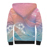 Aloha Hawaii Floral Tapa Sherpa Hoodie Patchwork Pastel Candy LT7 - Polynesian Pride