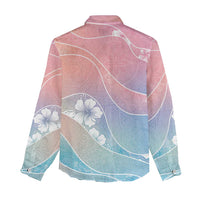Aloha Hawaii Floral Tapa Women Casual Shirt Patchwork Pastel Candy LT7 - Polynesian Pride