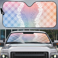 Hawaii Aloha Plumeria Lei Pastel Candy Palaka Auto Sun Shade LT7 Pastel - Polynesian Pride