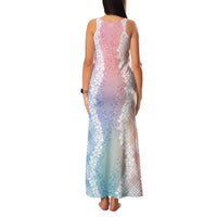 Hawaii Aloha Plumeria Lei Pastel Candy Palaka Family Matching Tank Maxi Dress and Hawaiian Shirt - Polynesian Pride